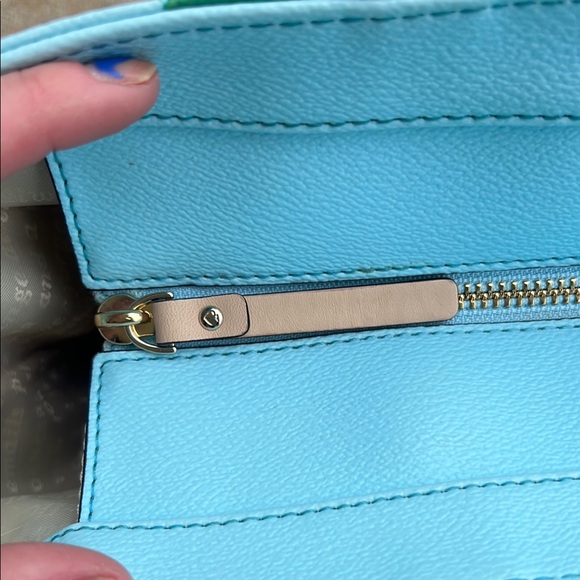 Kate Spade Blue and Tan Beach Tote - Picture 6 of 16